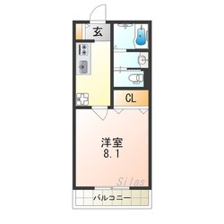 CASA姫里の物件間取画像